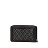 Secondhand Chanel Caviar Boy Long Zip Around Wallet