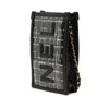 Chanel Tweed and PVC Phone Clutch with Chain Secondhand