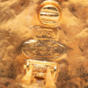 Chanel CC Gold Plated Round Clip On Earrings Secondhand