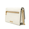Miu Miu Croc Embossed Leather Crystal Solitaire Crossbody Secondhand