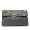 Chanel Vertical Quilted Iridescent Calfskin Mademoiselle Lock Bijoux Flap Secondhand