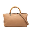 Gucci Limited Edition Medium Calfskin Bamboo Shopper Satchel Secondhand
