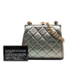 Chanel Mini CC Quilted Metallic Lambskin Frame Crossbody Secondhand
