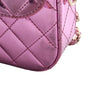 Chanel Mini Quilted Metallic Mirror Calfskin Hollywood Boulevard Flap Secondhand