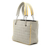 Chanel CC Camellia No. 5 Choco Bar Canvas Tote Secondhand