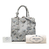 Prada Saffiano Floral Print Twin Pocket Satchel Secondhand