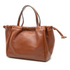 Celine Small Calfskin Cuir Triomphe Cabas Drawstring Satchel Secondhand