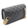 Chanel CC Quilted Caviar Heart Flap Phone Holder with Chain Secondhand