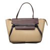 Celine Mini Tricolor Grained Calfskin Belt Satchel Secondhand