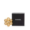 Secondhand Chanel Gold Plated CC Flower Brooch