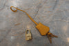 Hermes Kelly Handbag Yellow Courchevel with Gold Hardware