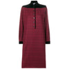 Ungaro Burgundy Checked Wool Dress - '80s Second hand