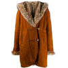 Secondhand A.N.G.E.L.O. Vintage Cult Orange Brown Suede Coat - '80s