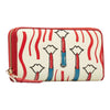 Printed Leather Zip Around Wallet - '10s Second-hand