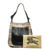 Haymarket Check Canvas & Leather Shoulder Bag - '10s Second-hand