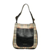 Haymarket Check Canvas & Leather Shoulder Bag - '10s Second-hand