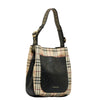 Haymarket Check Canvas & Leather Shoulder Bag - '10s Second-hand