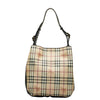 Haymarket Check Canvas & Leather Shoulder Bag - '10s Second-hand