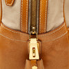 Leather Trimmed Canapa Handbag - '10s Second-hand