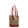 Haymarket Check Canvas Bucket Tote - '10s Second-hand