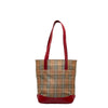 Haymarket Check Canvas Bucket Tote - '10s Second-hand