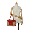 Canvas & Leather Handbag - '10s Second-hand