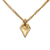 Rhinestone Diamond Pendant Necklace - '10s Second-hand