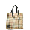 House Check Canvas Tote Bag - '10s Second-hand