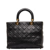 Large Cannage Leather Lady Dior - '10s Second-hand