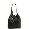 Leather Drawstring Shoulder Bag - '10s Second-hand