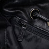 Leather Drawstring Shoulder Bag - '10s Second-hand