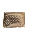 Metallic Leather Star-studded Clutch - '10s Second-hand