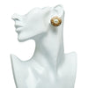 CD Faux Pearl Clip On Earrings - '10s Second-hand