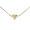 Rhinestone Heart Necklace - '10s Second-hand