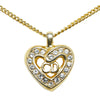 Crystal Heart CD Pendant Necklace - '10s Second-hand