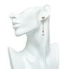 CD Star Faux Pearl Drop Earrings - '10s Second-hand