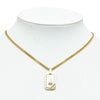 Logo Plate Chain Necklace - '10s Second-hand