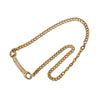 Rhinestone Chain Necklace - '10s Second-hand