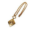 Diamond Frame CC Pendant Necklace - '10s Second-hand