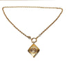 Diamond Frame CC Pendant Necklace - '10s Second-hand