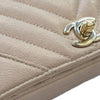 Secondhand Chanel Small Chevron Caviar Statement Flap