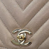 Secondhand Chanel Small Chevron Caviar Statement Flap