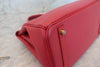 Hermes Birkin Handbag Red Courchevel with Gold Hardware