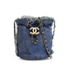 Secondhand Chanel Mini Denim Mood Bucket with Chain