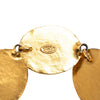 Chanel Gold Plated CC Mother of Pearl Cuff Bracelet Secondhand