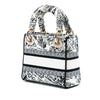 Secondhand Dior Mini Embroidered Canvas Plan de Paris Lady D Lite