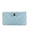 Secondhand Ferragamo Quilted Denim Vara Clutch