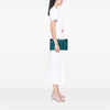 Prada Woven Goatskin Madras Zip Clutch Secondhand
