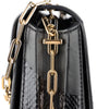 Secondhand Valentino Leather and Snakeskin Panther Crossbody Bag