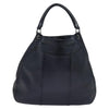 Secondhand Bottega Veneta Cervo Navy Leather Bag